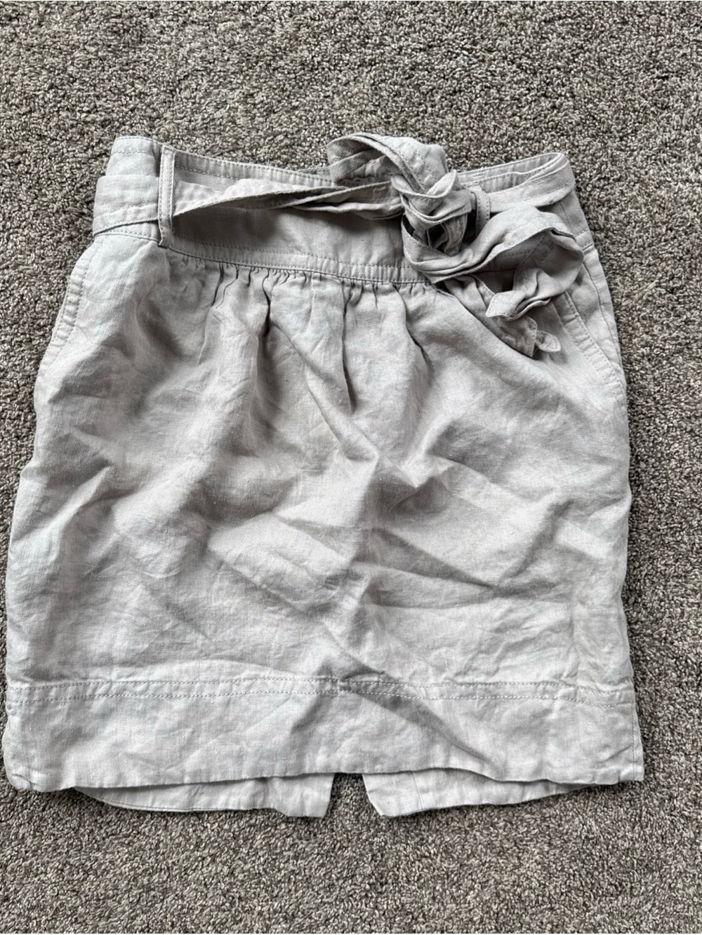 Banana Republic Women’s 4P Tie-Waist 100% Linen Skirt EUC